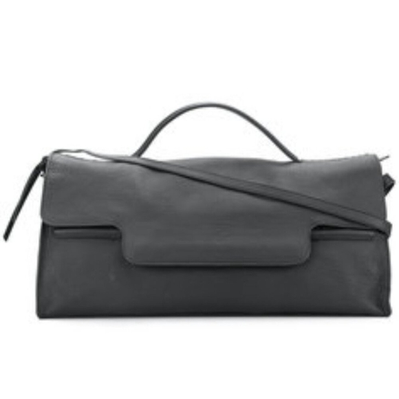 Zanellato Nina Tote Leather Shoulder Bag Satchel Minimalist Zip Compartments - Picture 2 of 16